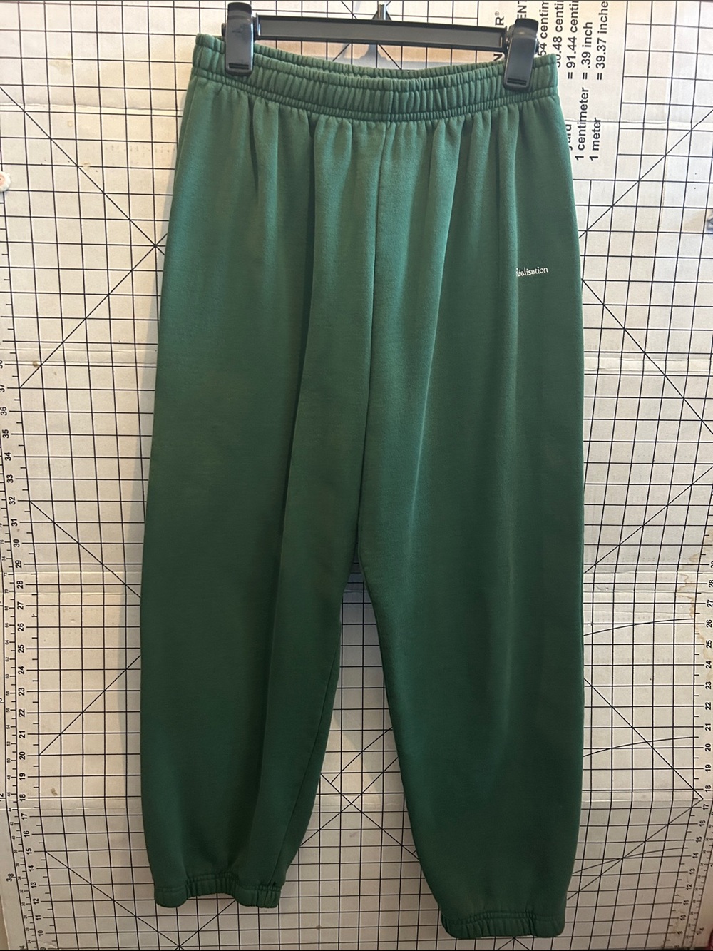 Realisation Par forest green sweatshirt with white logo